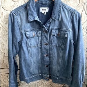 Paige Alamar denim stretch jacket. Size L
